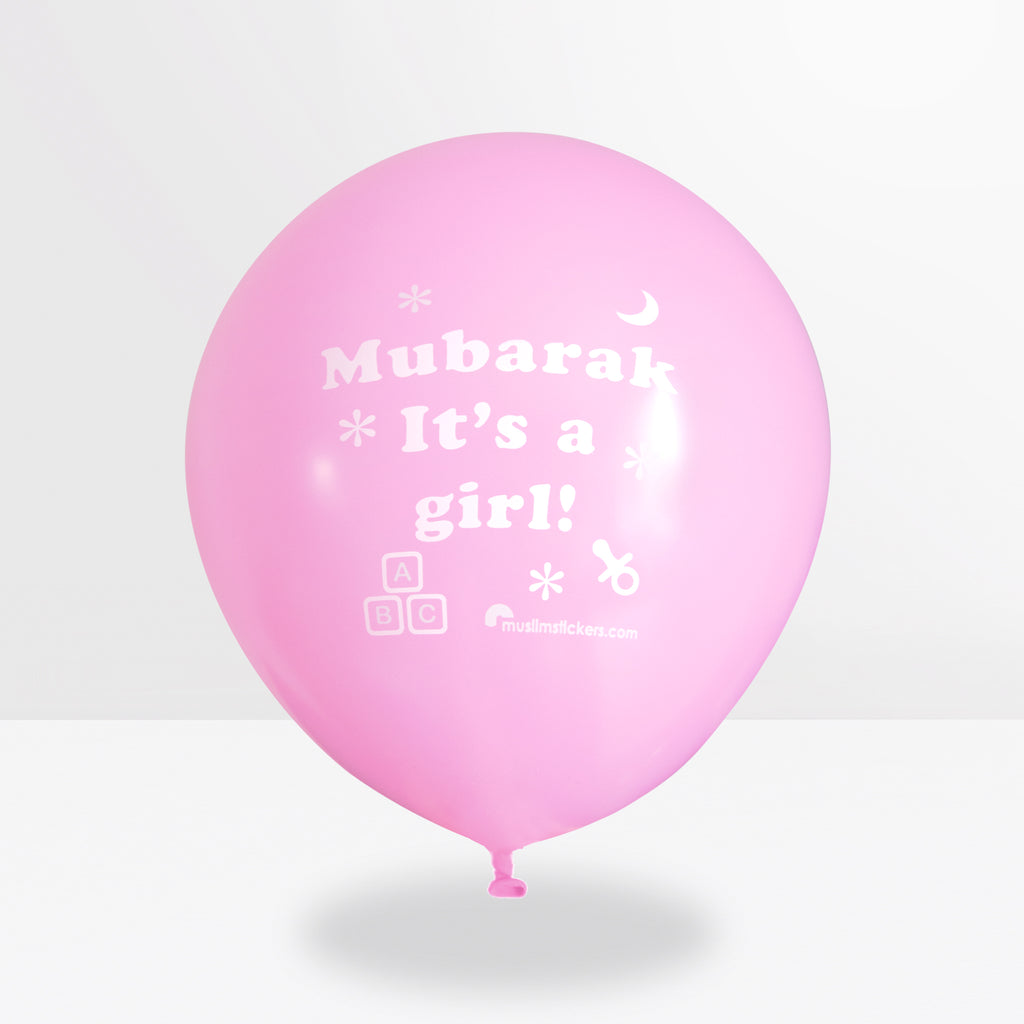 Mubarak it´ a girl Luftballon