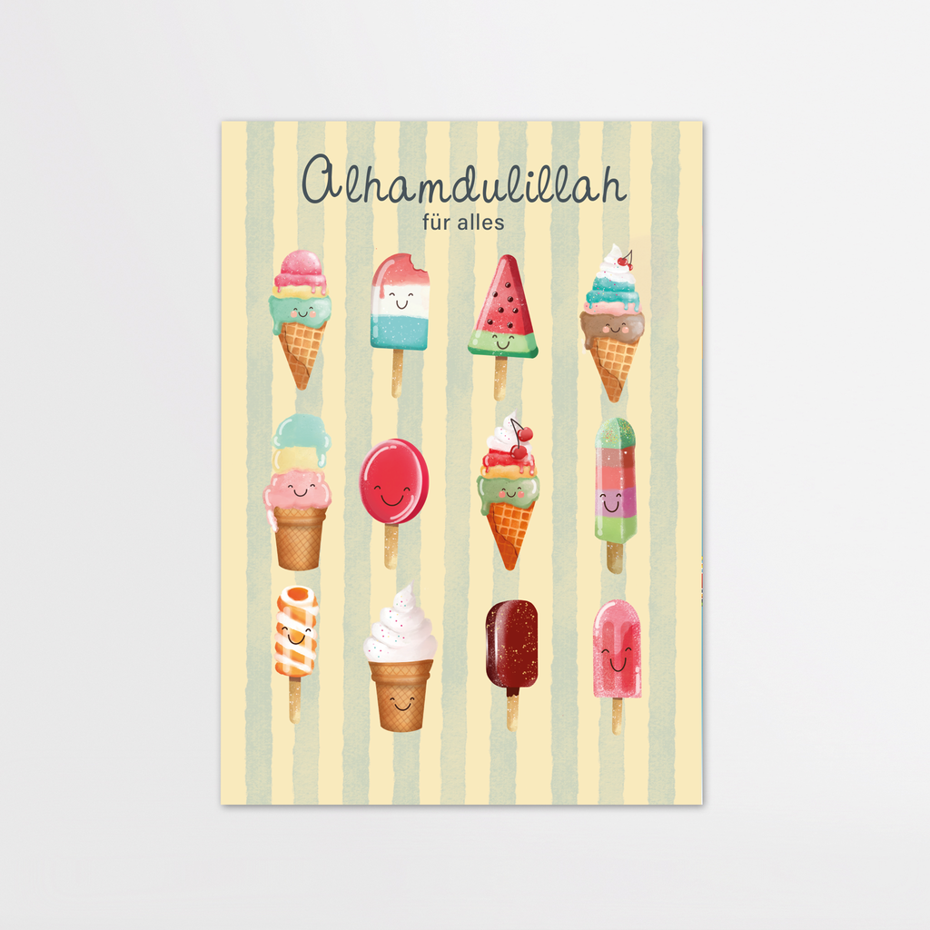 Posterset Glück und Trauer