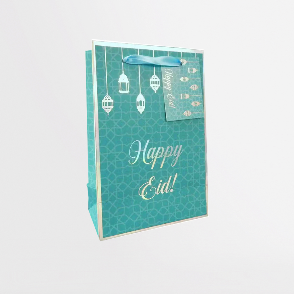 "Happy Eid" Geschenktasche türkis