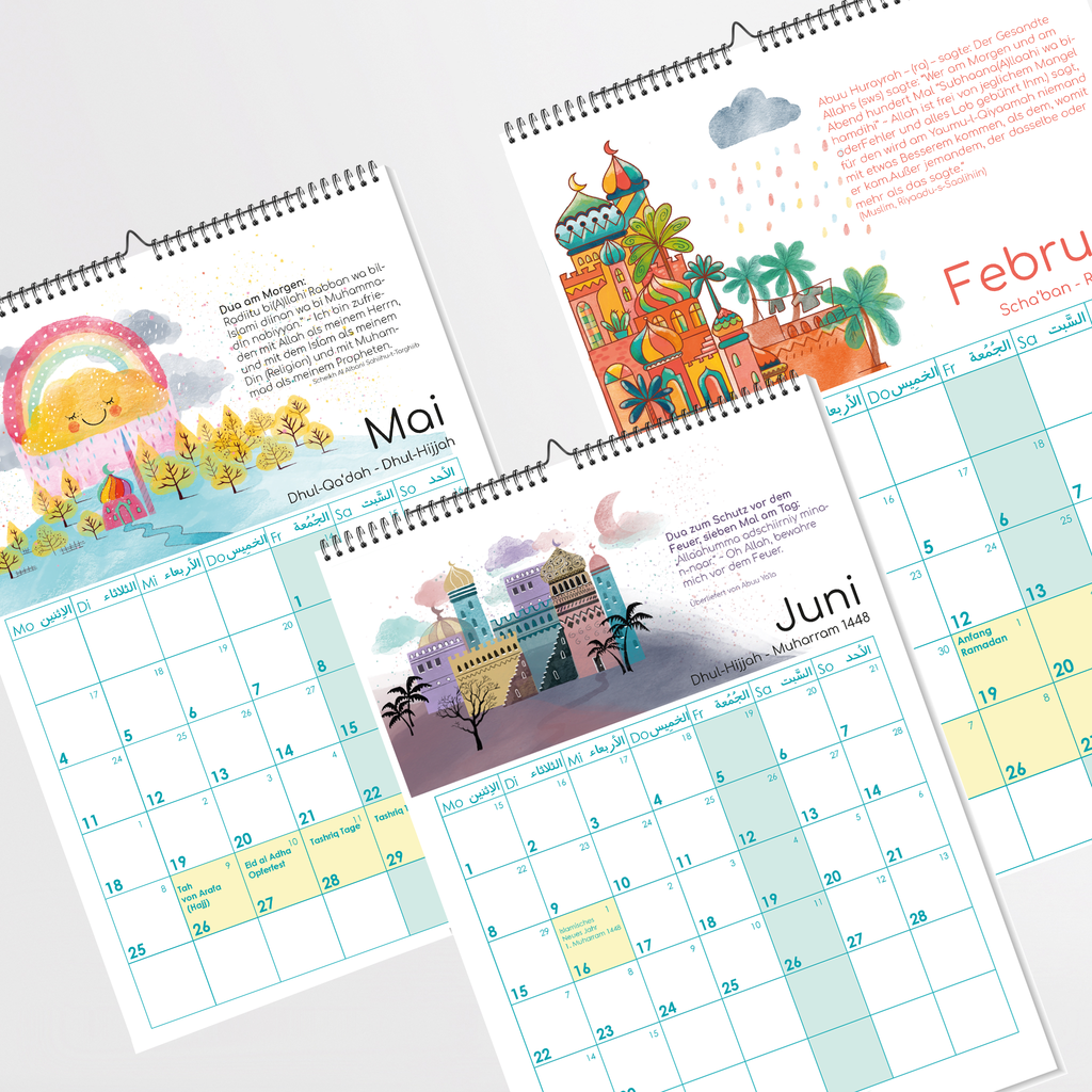 Islamischer Kalender 2026 Hijri 1447/1448