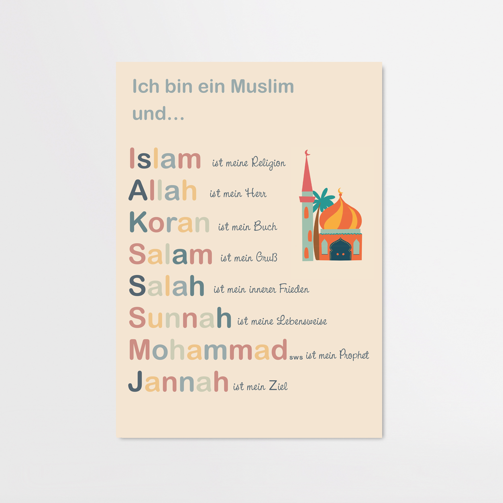 Poster "Islam ist meine Religion"