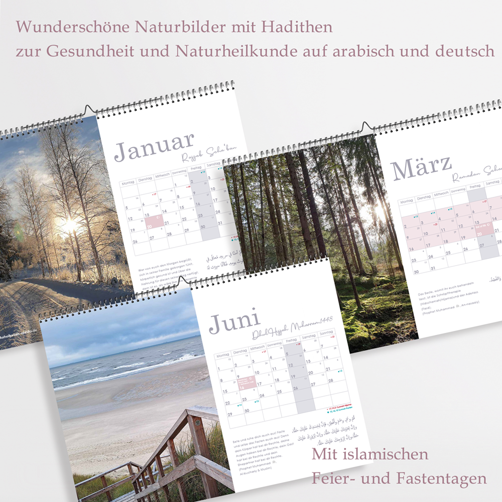 Wandkalender 2026 "Naturheilkunde im Lichte des Islam"