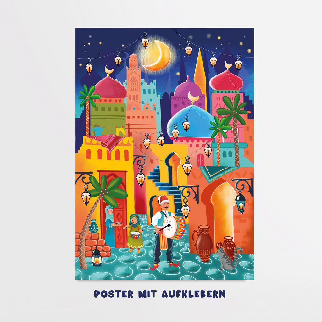 Interaktives Ramadan Poster mit Kalender Funktion