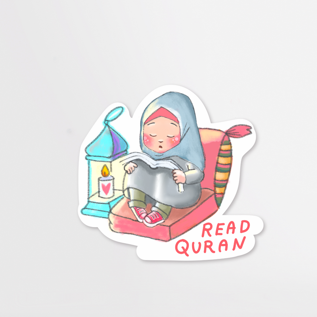 Aufkleber Sticker "Read Quran" 4 tlg.