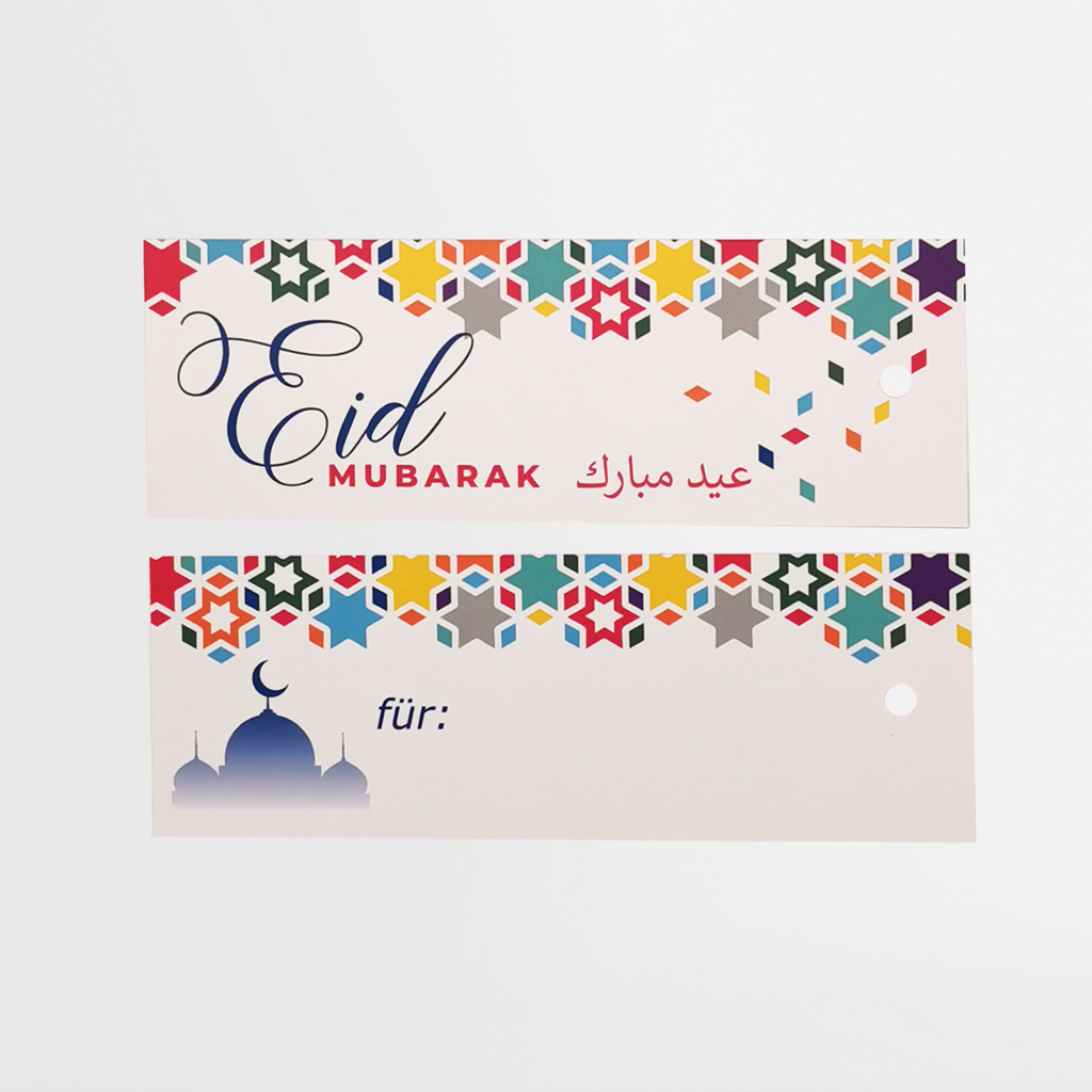Geschenkanhänger Set 6 tlg. "Eid Muabarak"
